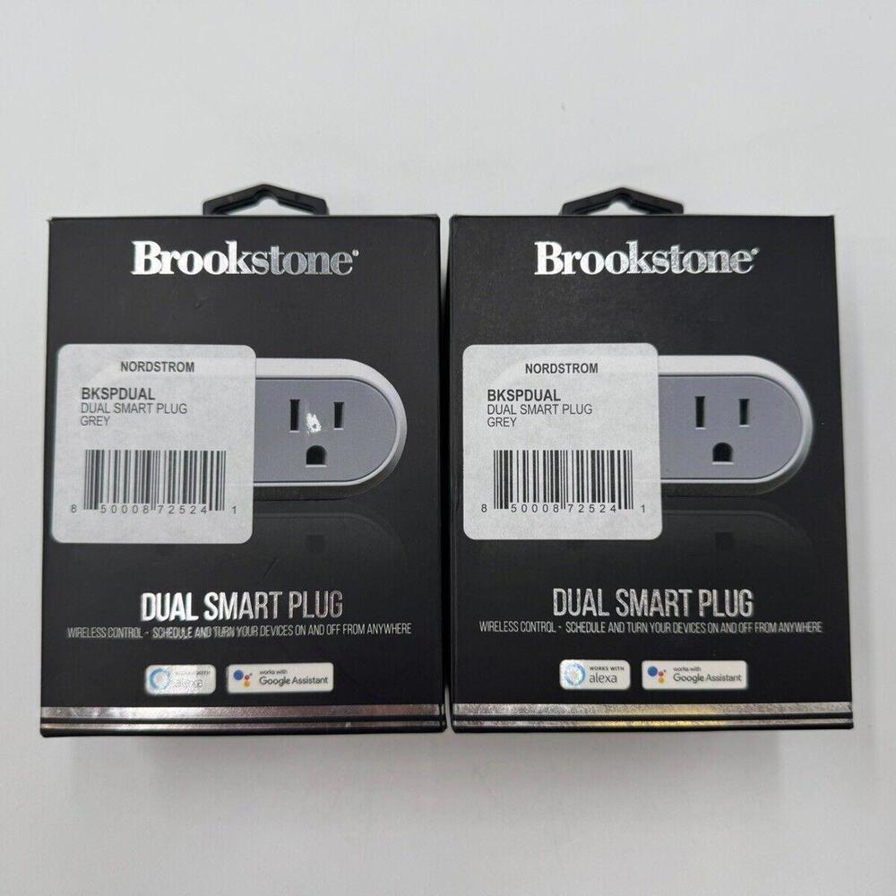 Brookstone Dual Smart Plug Bundle of‎ 2 Boxes